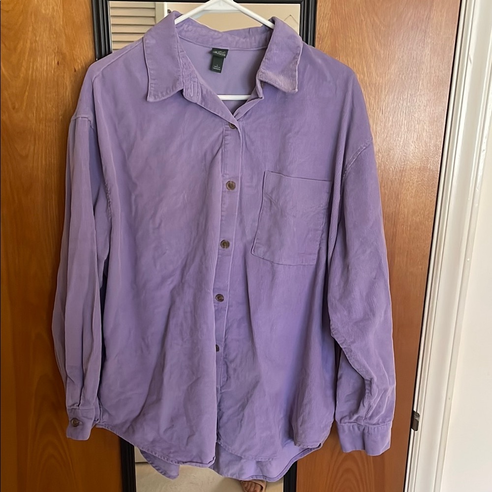 Target Purple Button-Up Shirt w/ Pockets